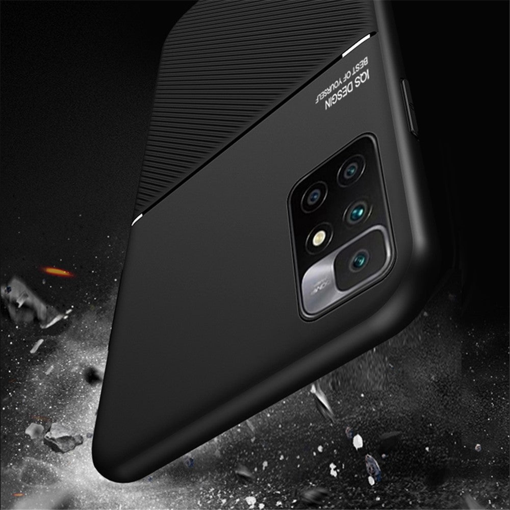 Stötsäkert mobilfodral TPU-mobilskal PU-läder stötsäkert mobilfodral med inbyggd magnetisk metallplåt för Xiaomi Redmi Note 11 4G (MediaTek)/Redmi 10 4G (2021)/Redmi 10 2022 4G