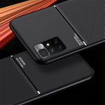 Stötsäkert mobilfodral TPU-mobilskal PU-läder stötsäkert mobilfodral med inbyggd magnetisk metallplåt för Xiaomi Redmi Note 11 4G (MediaTek)/Redmi 10 4G (2021)/Redmi 10 2022 4G