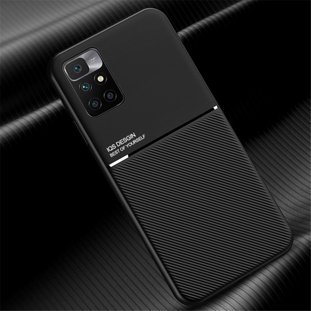 Stötsäkert mobilfodral TPU-mobilskal PU-läder stötsäkert mobilfodral med inbyggd magnetisk metallplåt för Xiaomi Redmi Note 11 4G (MediaTek)/Redmi 10 4G (2021)/Redmi 10 2022 4G