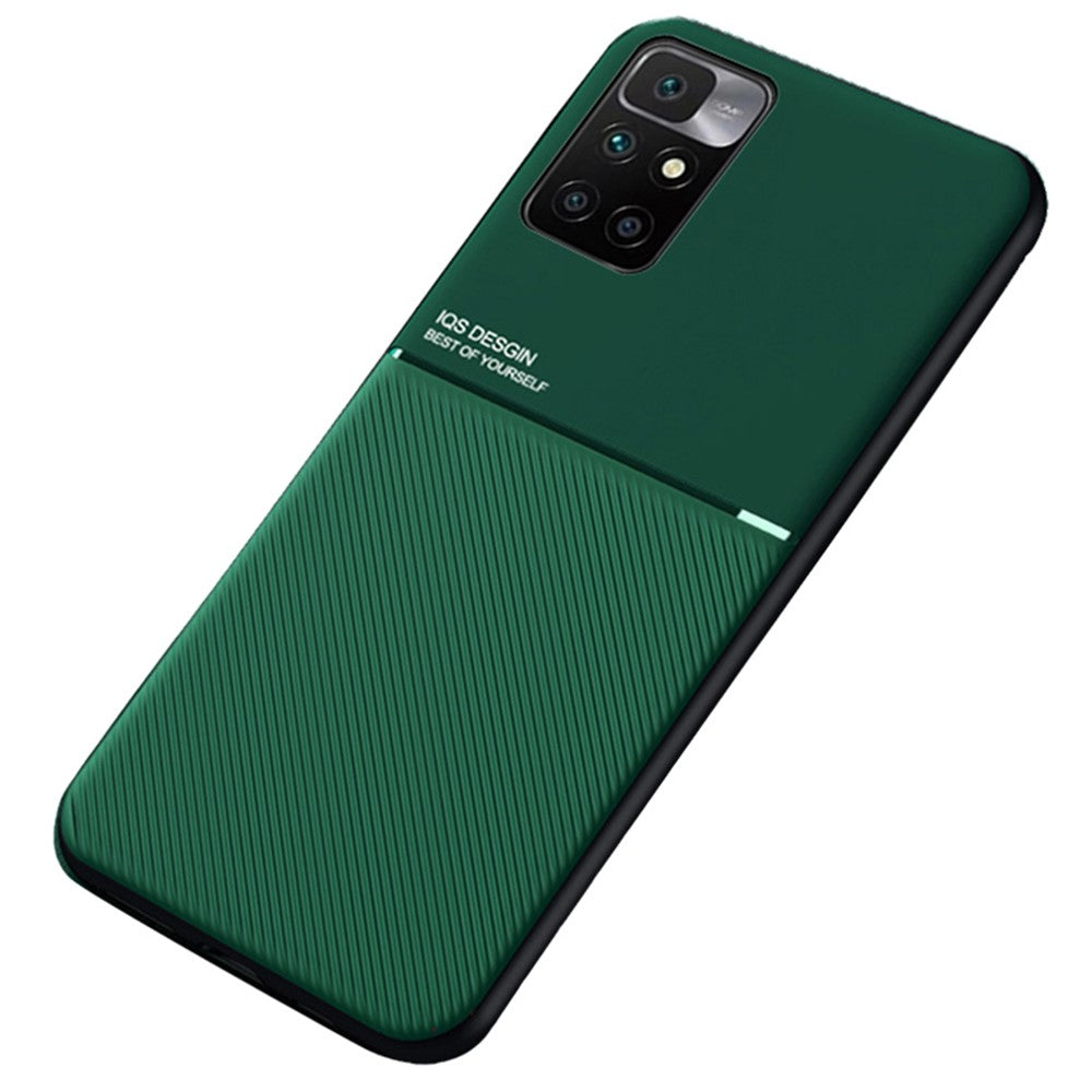Stötsäkert mobilfodral TPU-mobilskal PU-läder stötsäkert mobilfodral med inbyggd magnetisk metallplåt för Xiaomi Redmi Note 11 4G (MediaTek)/Redmi 10 4G (2021)/Redmi 10 2022 4G