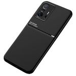Tekstureret mobilcover i TPU + PU-læder, stødsikkert mobilcover med indbygget magnetisk metalplade til Xiaomi 11T Pro / Xiaomi 11T