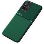 Tekstureret mobilcover i TPU + PU-læder, stødsikkert mobilcover med indbygget magnetisk metalplade til Xiaomi 11T Pro / Xiaomi 11T