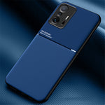 Tekstureret mobilcover i TPU + PU-læder, stødsikkert mobilcover med indbygget magnetisk metalplade til Xiaomi 11T Pro / Xiaomi 11T