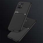 Tekstureret mobilcover i TPU + PU-læder, stødsikkert mobilcover med indbygget magnetisk metalplade til Xiaomi 11T Pro / Xiaomi 11T