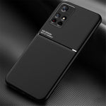 Fingeraftryksafvisende, støvtæt mobilcover i TPU + PU-læder, stødsikkert cover med indbygget magnetisk metalplade til Xiaomi Redmi Note 11 5G (Kina) (MediaTek)/Redmi Note 11T 5G/Note 11S 5G