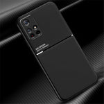 Anti-fingeravtrycksskyddande dammtätt mobilmobilskal TPU + PU-läder stötsäkert mobilskal med inbyggd magnetisk metallplåt för Xiaomi Redmi Note 11 5G (Kina) (MediaTek)/Redmi Note 11T 5G/Note 11S 5G
