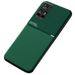 Anti-fingeravtrycksskyddande dammtätt mobilmobilskal TPU + PU-läder stötsäkert mobilskal med inbyggd magnetisk metallplåt för Xiaomi Redmi Note 11 5G (Kina) (MediaTek)/Redmi Note 11T 5G/Note 11S 5G