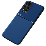 Mobile Phone Case TPU + PU Leather Shockproof Phone Cover with Built-in Magnetic Metal Sheet for Xiaomi Redmi Note 11 Pro+ 5G/Note 11 Pro 5G (China) (MediaTek)