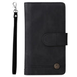 For Xiaomi Redmi Note 11 5G (China) (MediaTek) / Note 11T 5G / Note 11S 5G  Zipper Wallet Case PU Leather Flip Stand Stripes Imprinted Phone Cover
