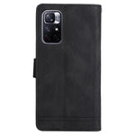 For Xiaomi Redmi Note 11 5G (China) (MediaTek) / Note 11T 5G / Note 11S 5G  Zipper Wallet Case PU Leather Flip Stand Stripes Imprinted Phone Cover