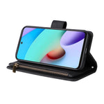 For Xiaomi Redmi Note 11 4G (MediaTek) / Redmi 10 4G (2021) / Redmi 10 2022 4G / 10 Prime PU Leather Phone Case Wallet Stand Protective Cover