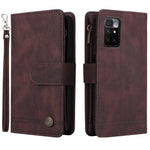 For Xiaomi Redmi Note 11 4G (MediaTek) / Redmi 10 4G (2021) / Redmi 10 2022 4G / 10 Prime PU Leather Phone Case Wallet Stand Protective Cover