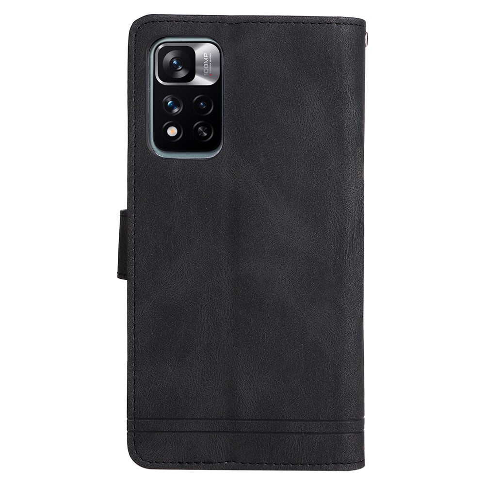 For Xiaomi Redmi Note 11 Pro 5G (China) (MediaTek) / Note 11 Pro+ 5G Zipper Pocket Wallet Case PU Leather Stand Phone Cover