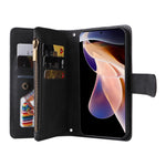 For Xiaomi Redmi Note 11 Pro 5G (China) (MediaTek) / Note 11 Pro+ 5G Zipper Pocket Wallet Case PU Leather Stand Phone Cover