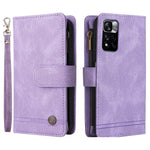 For Xiaomi Redmi Note 11 Pro 5G (China) (MediaTek) / Note 11 Pro+ 5G Zipper Pocket Wallet Case PU Leather Stand Phone Cover