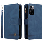 For Xiaomi Redmi Note 11 Pro 5G (China) (MediaTek) / Note 11 Pro+ 5G Zipper Pocket Wallet Case PU Leather Stand Phone Cover