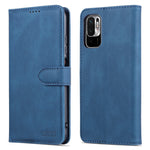 AZNS Leather Case Scratch-resistant Wallet Stand Phone Cover for Xiaomi Poco M3 Pro 4G/5G/Redmi Note 10 5G/Redmi Note 10T 5G