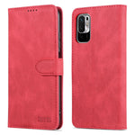 AZNS Leather Case Scratch-resistant Wallet Stand Phone Cover for Xiaomi Poco M3 Pro 4G/5G/Redmi Note 10 5G/Redmi Note 10T 5G