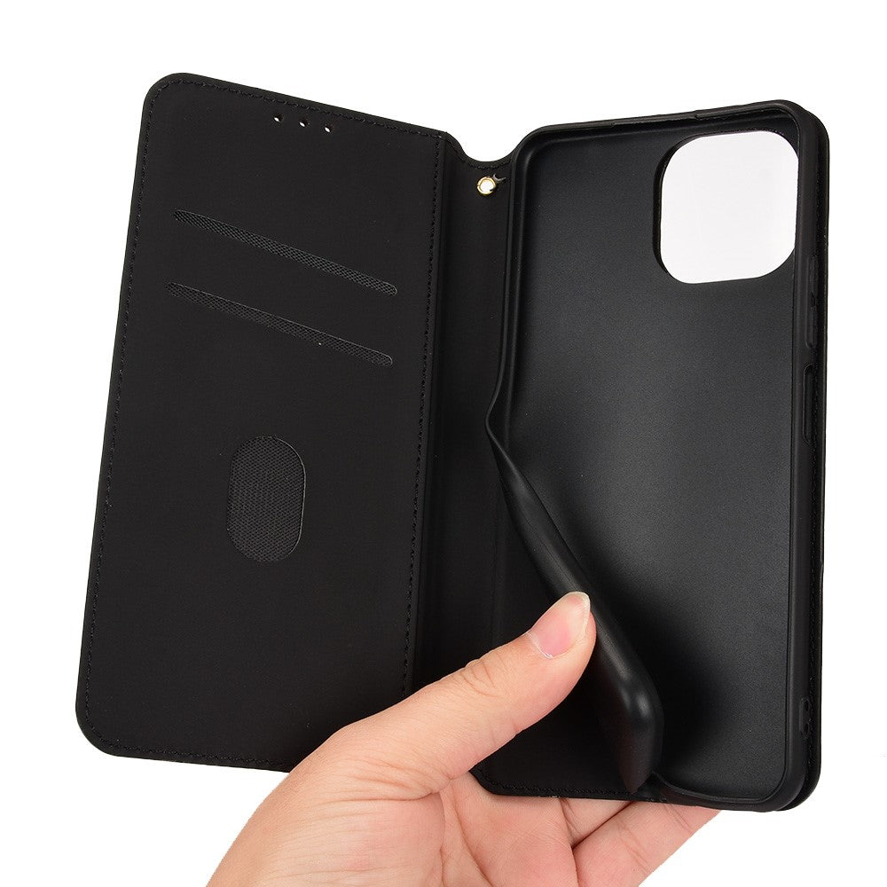 Magnetiskt, automatiskt stängande, PU-läderfodral med stativ, plånbok för Xiaomi 11 Lite 5G NE/Mi 11 Lite 4G/5G