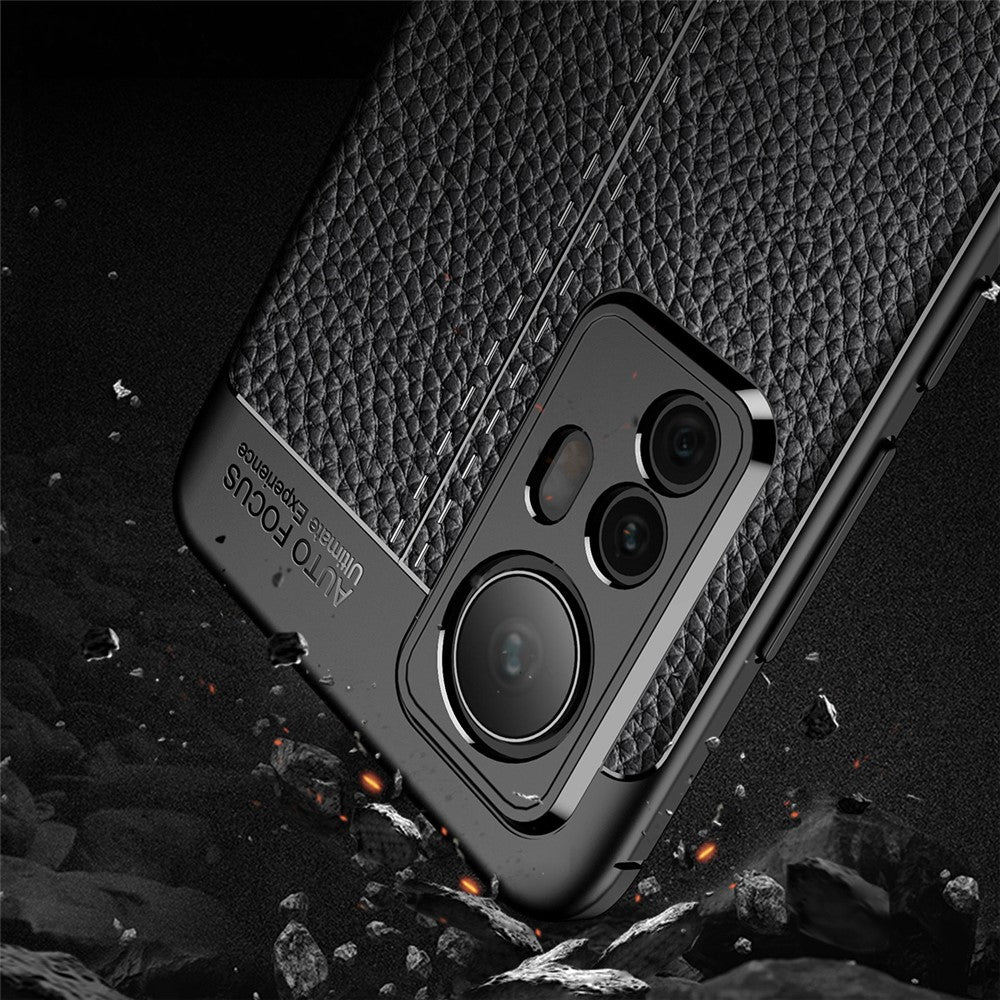 Litchi Texture Soft TPU Slim Shockproof Anti-Fingerprint Protective Phone Case for Xiaomi 12 5G/12X 5G/12S 5G