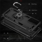Heavy Duty Soft Flexible TPU Hard PC Anti-Slip Protective Phone Case with Ring Car Mount Kickstand for Xiaomi Redmi Note 11 4G (MediaTek)/Redmi 10 4G (2021)/Redmi 10 2022 4G