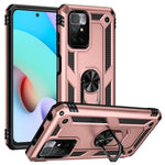 Heavy Duty Soft Flexible TPU Hard PC Anti-Slip Protective Phone Case with Ring Car Mount Kickstand for Xiaomi Redmi Note 11 4G (MediaTek)/Redmi 10 4G (2021)/Redmi 10 2022 4G