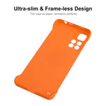 ENKAY HAT PRINCE Rubberized Finish Solid Color Frameless Matte Hard PC Protective Cover Mobile Phone Case for Xiaomi Redmi Note 11 Pro 5G (China) (MediaTek)/Note 11 Pro+ 5G