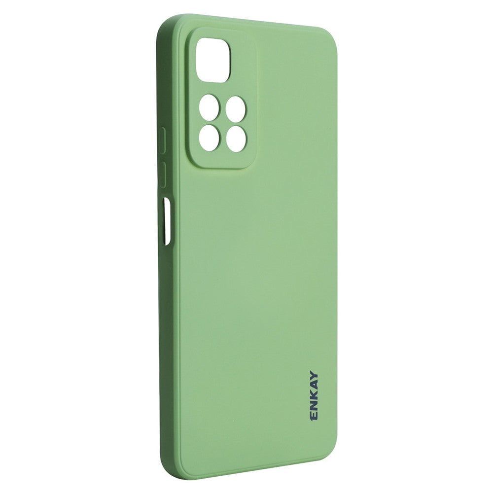 ENKAY HAT PRINCE ensfarvet silikonecover med lige kant og præcise udskæringer, stødsikkert mobilcover til Xiaomi Redmi Note 11 Pro 5G (Kina) (MediaTek)/Note 11 Pro+ 5G