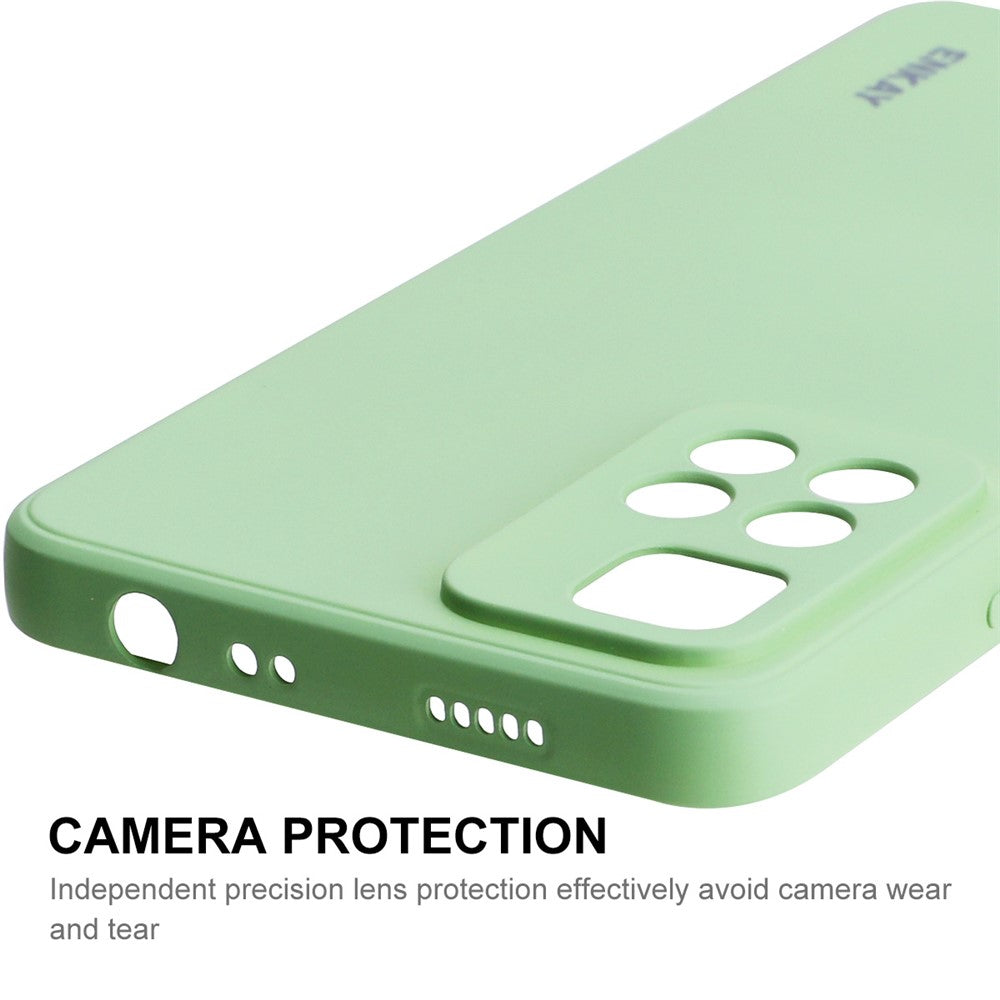ENKAY HAT PRINCE ensfarvet silikonecover med lige kant og præcise udskæringer, stødsikkert mobilcover til Xiaomi Redmi Note 11 Pro 5G (Kina) (MediaTek)/Note 11 Pro+ 5G