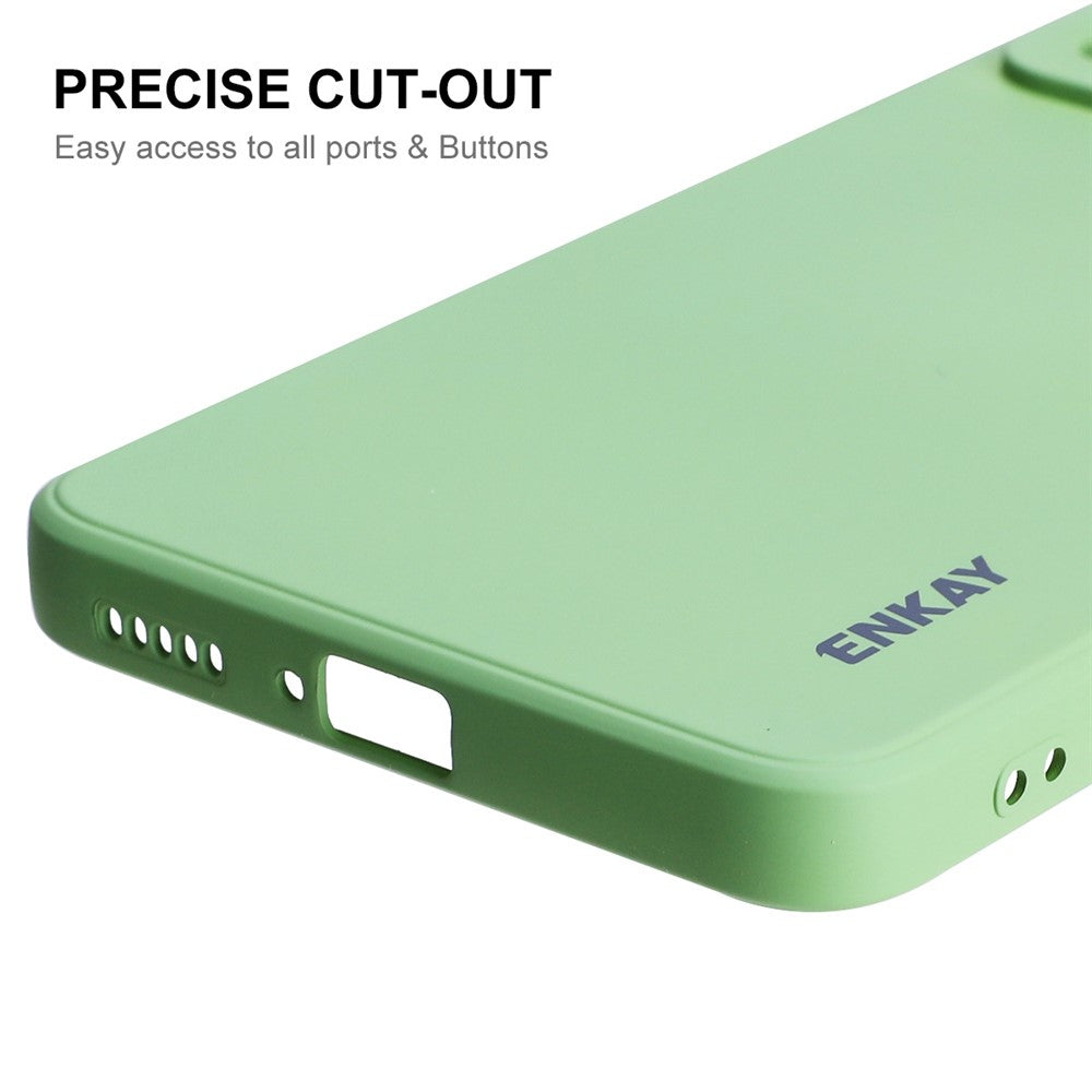 ENKAY HAT PRINCE ensfarvet silikonecover med lige kant og præcise udskæringer, stødsikkert mobilcover til Xiaomi Redmi Note 11 Pro 5G (Kina) (MediaTek)/Note 11 Pro+ 5G