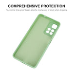 ENKAY HAT PRINCE ensfarvet silikonecover med lige kant og præcise udskæringer, stødsikkert mobilcover til Xiaomi Redmi Note 11 Pro 5G (Kina) (MediaTek)/Note 11 Pro+ 5G
