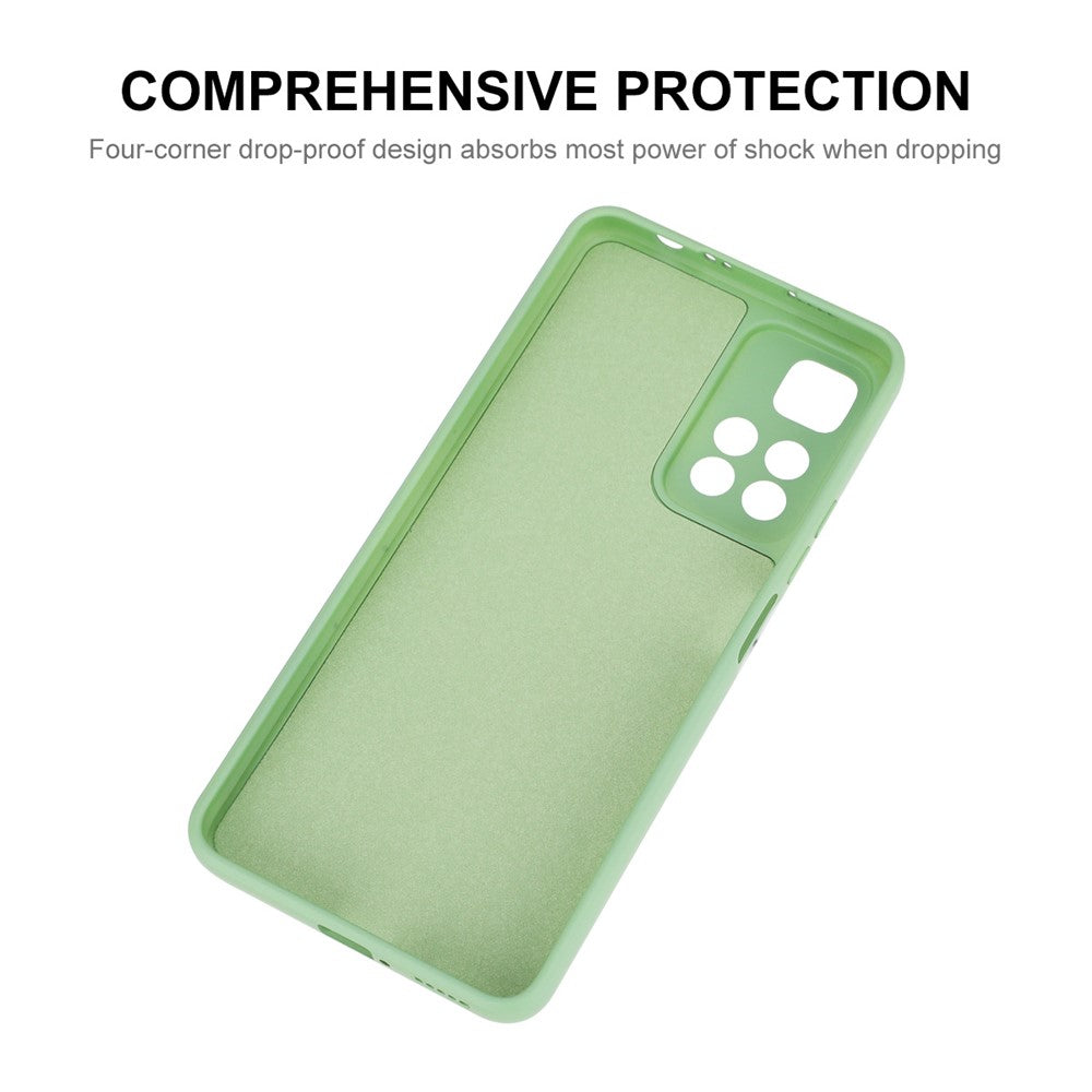 ENKAY HAT PRINCE ensfarvet silikonecover med lige kant og præcise udskæringer, stødsikkert mobilcover til Xiaomi Redmi Note 11 Pro 5G (Kina) (MediaTek)/Note 11 Pro+ 5G