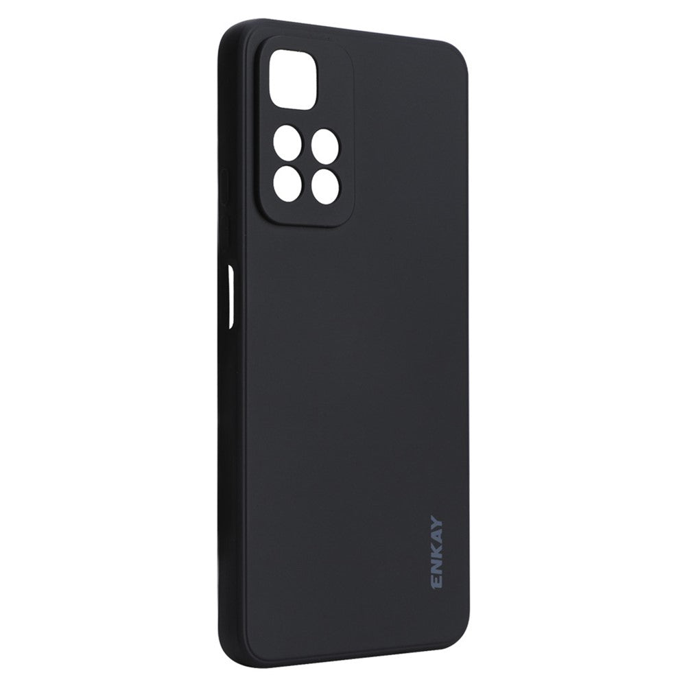 ENKAY HAT PRINCE ensfarvet silikonecover med lige kant og præcise udskæringer, stødsikkert mobilcover til Xiaomi Redmi Note 11 Pro 5G (Kina) (MediaTek)/Note 11 Pro+ 5G