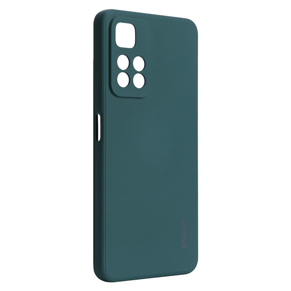 ENKAY HAT PRINCE ensfarvet silikonecover med lige kant og præcise udskæringer, stødsikkert mobilcover til Xiaomi Redmi Note 11 Pro 5G (Kina) (MediaTek)/Note 11 Pro+ 5G