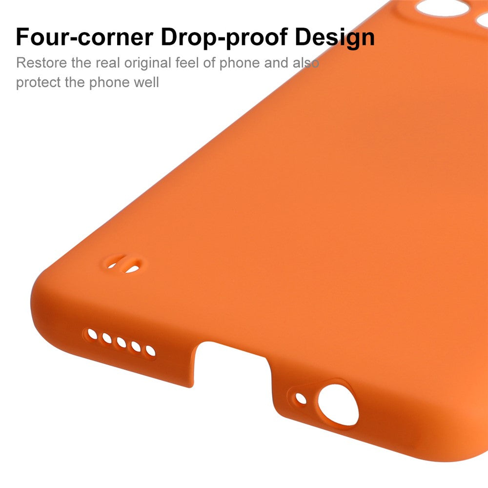 ENKAY HAT PRINCE Rubberized Matte Framless Incomplete Covering Hard PC Phone Case Shell for Xiaomi Redmi Note 11 5G (China) (MediaTek)/Note 11S 5G/Note 11T 5G