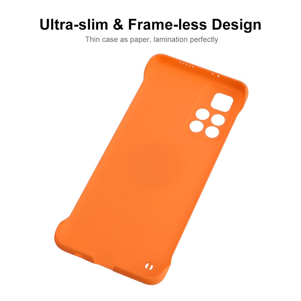 ENKAY HAT PRINCE Rubberized Matte Framless Incomplete Covering Hard PC Phone Case Shell for Xiaomi Redmi Note 11 5G (China) (MediaTek)/Note 11S 5G/Note 11T 5G