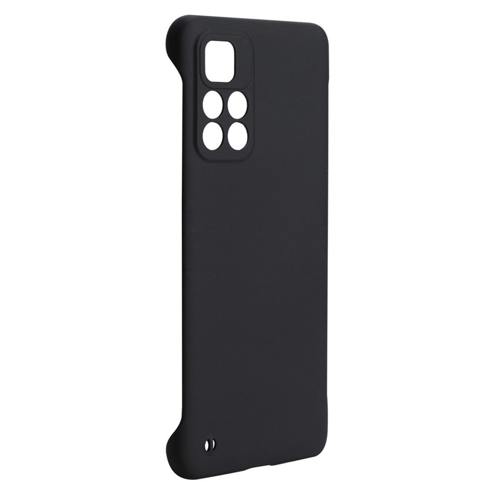 ENKAY HAT PRINCE Rubberized Matte Framless Incomplete Covering Hard PC Phone Case Shell for Xiaomi Redmi Note 11 5G (China) (MediaTek)/Note 11S 5G/Note 11T 5G