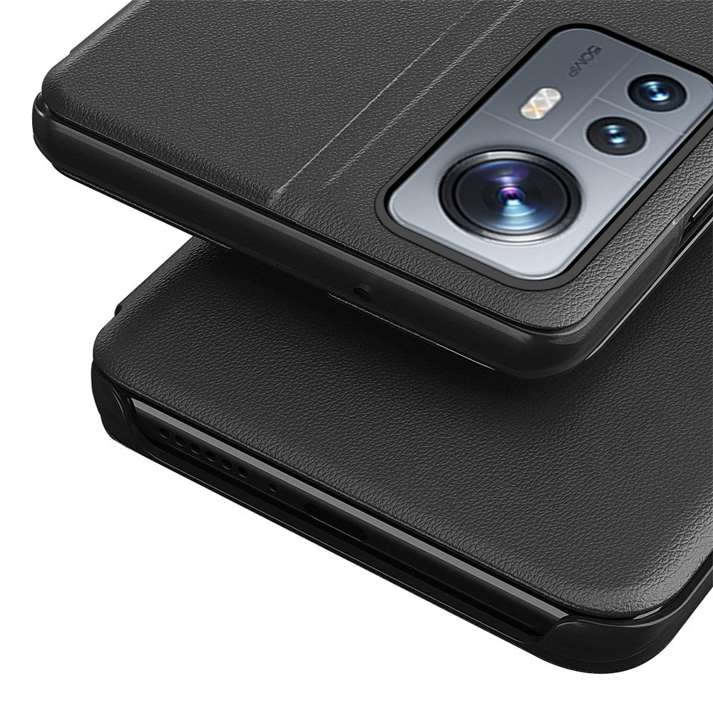 Phone Case Folio Flip PU Leather Stand Cover for Xiaomi 12 5G / 12X 5G / 12S 5G