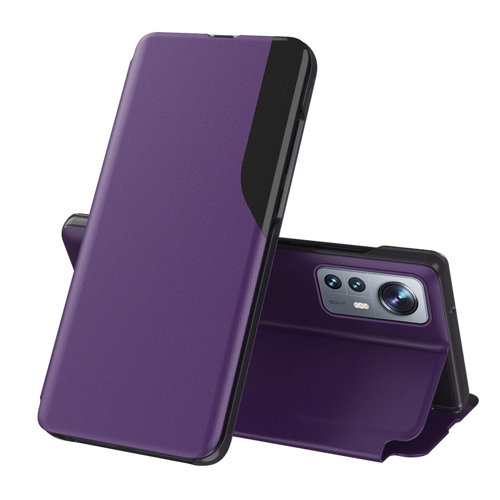 Phone Case Folio Flip PU Leather Stand Cover for Xiaomi 12 5G / 12X 5G / 12S 5G