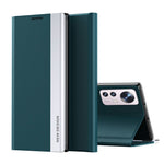 PU Leather + PC Foldable Stand Phone Case Shell for Xiaomi 12 Pro 5G / 12S Pro 5G  / 12 Pro (Dimensity) 5G