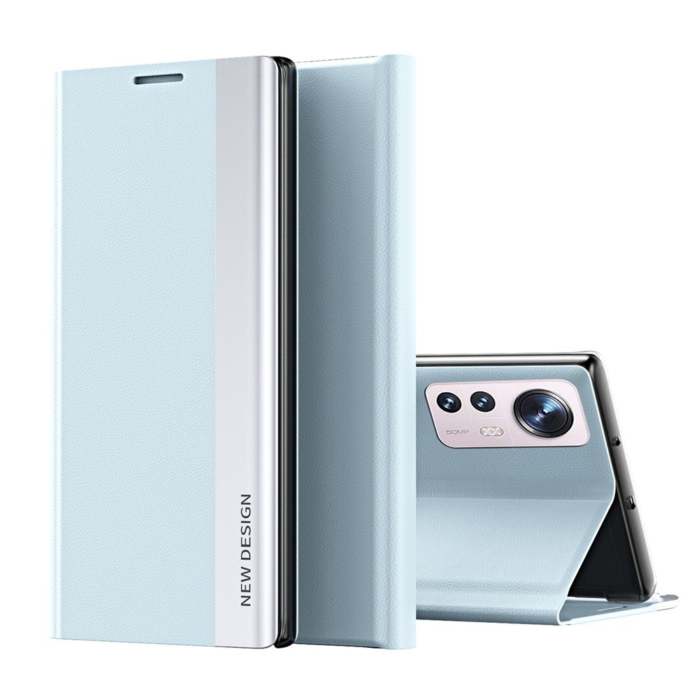 PU Leather + PC Foldable Stand Phone Case Shell for Xiaomi 12 Pro 5G / 12S Pro 5G  / 12 Pro (Dimensity) 5G
