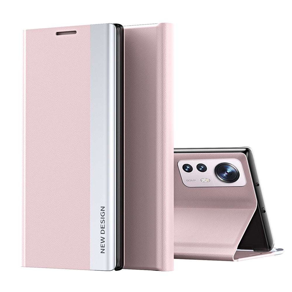 PU Leather + PC Foldable Stand Phone Case Shell for Xiaomi 12 Pro 5G / 12S Pro 5G  / 12 Pro (Dimensity) 5G