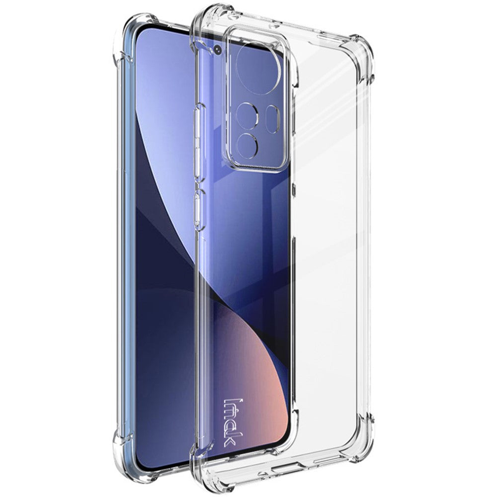 IMAK TPU Case for Xiaomi 12 5G/12X 5G/12S 5G Four Corners Anti-Scratch Back Cover with Screen Protector