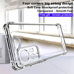IMAK TPU Case for Xiaomi 12 5G/12X 5G/12S 5G Four Corners Anti-Scratch Back Cover with Screen Protector