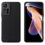 Xiaomi Redmi Note 11 Pro 5G (Kina) (MediaTek)/Note 11 Pro+ 5G PU-läderbelagt TPU + PC hybridmobilskal med fallskydd och förbättrade hörn