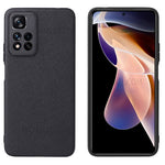 Xiaomi Redmi Note 11 Pro 5G (Kina) (MediaTek)/Note 11 Pro+ 5G PU-läderbelagt TPU + PC hybridmobilskal med fallskydd och förbättrade hörn
