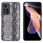 Xiaomi Redmi Note 11 Pro 5G (Kina) (MediaTek)/Note 11 Pro+ 5G PU-läderbelagt TPU + PC hybridmobilskal med fallskydd och förbättrade hörn