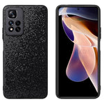 Xiaomi Redmi Note 11 Pro 5G (Kina) (MediaTek)/Note 11 Pro+ 5G PU-läderbelagt TPU + PC hybridmobilskal med fallskydd och förbättrade hörn