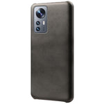 For Xiaomi 12 5G/12X 5G/12S 5G Textured PU Leather Coating Scratch-resistant Hard PC Phone Cover Protective Case