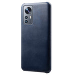 For Xiaomi 12 5G/12X 5G/12S 5G Textured PU Leather Coating Scratch-resistant Hard PC Phone Cover Protective Case